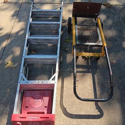 (1) 6ft Werner Ladder and (1) Handtruck