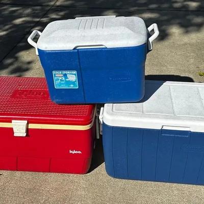 (3) Outdoor Coolers