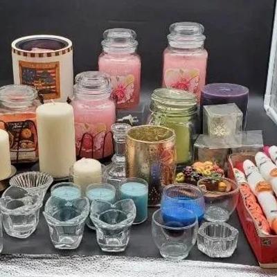 Variety of Candles & Holders