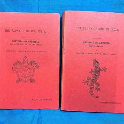 Books vol 1 & 2 the fauna of british india