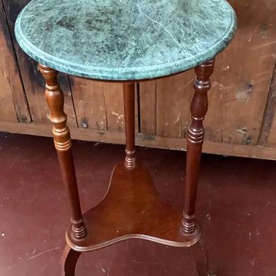 Stone top side table