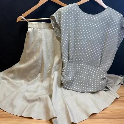 Vintage dress blouse set