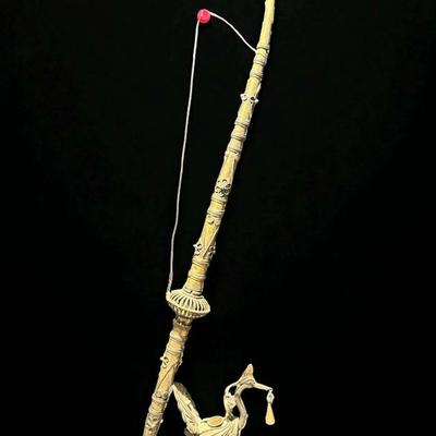 Tibetan paktong filigree smoking pipe
