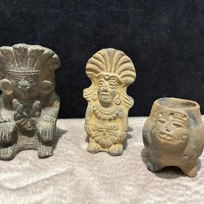 Precolumbian clay vessels