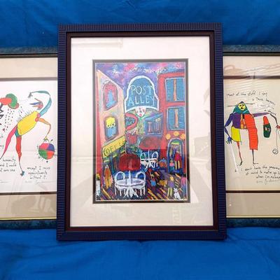 2 signed brian andreas story people" series,joseph lamanno print
