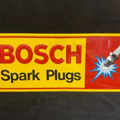 Bosch spark plugs tin sign