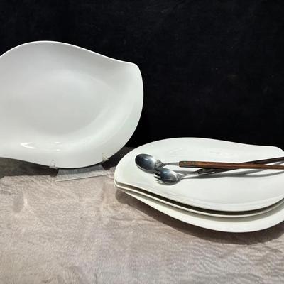 Villeroy and boch plates and rostfrei serving utensils