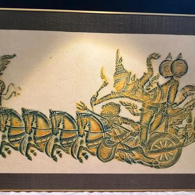 Thai temple rubbing