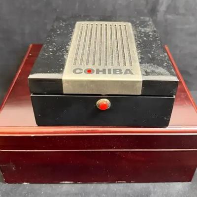 Wooden box cohiba cigar humidors