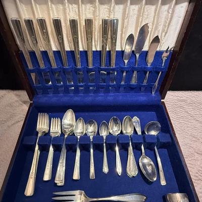 Mix match silver plate flatware