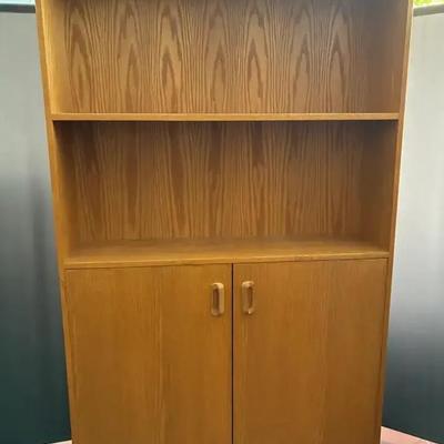 Danish style wooden bookcase