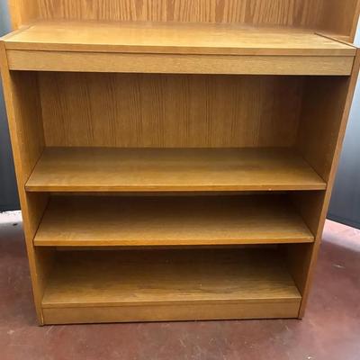 Short wooden bookcase