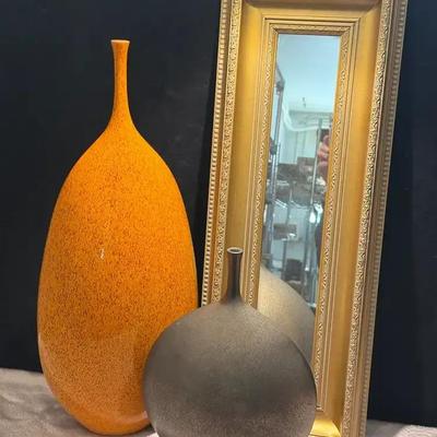 Bombay co mirror crate & barrel vases