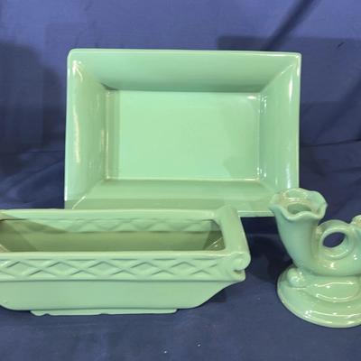 Vintage Abingdon window box, tray and candle holder