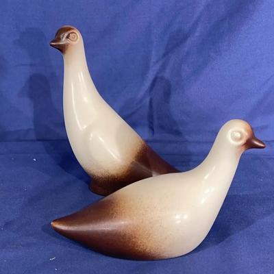 Howard Pierce Mid-century modern California pottery birds