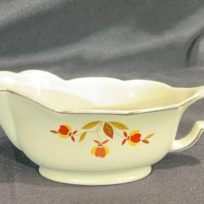 Vintage Hall China Autumn Leaf gravy boat