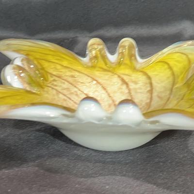 Vintage Fratelli Toso Murano glass bowl 