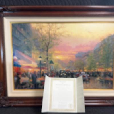 Thomas Kinkade Limited Edition Framed Print w/ Certificates of Authenticity