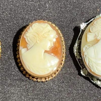 Antique Cameo brooches