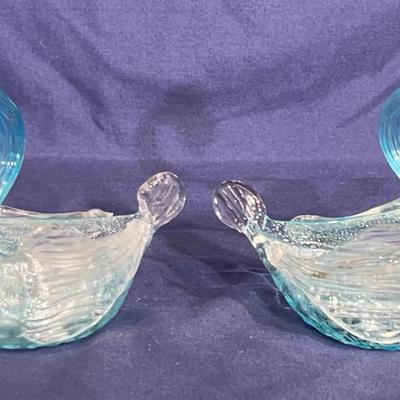 Vintage Murano glass swans