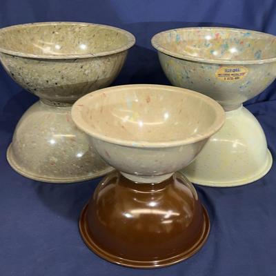 Collection of Vintage Texas Ware “Confetti” mixing bowls