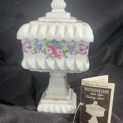 Westmoreland Milk Glass Wedding Bowl 