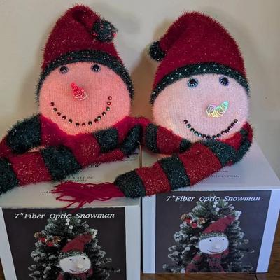 Kurt Adler Fiber Optic Snowmen