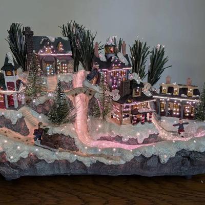 Avon Christmas Fiber Optic Village 