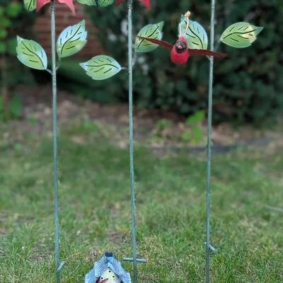 Metal Poinsettias and More