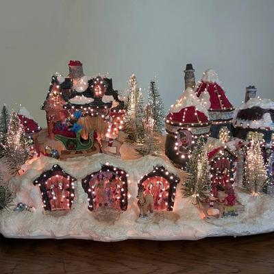 Fiber Optic Elf Village 