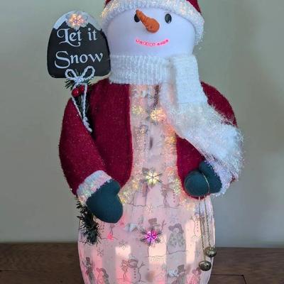 QVC Musical Fiber Optic Snowman