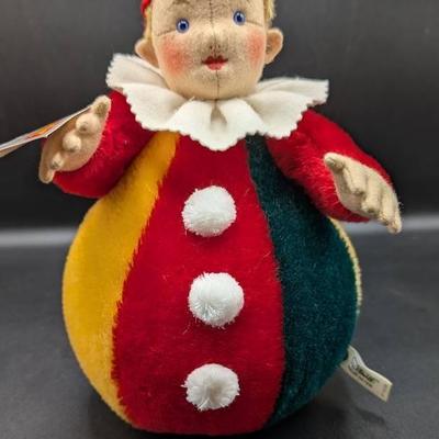 Steiff Mohair Roly-Poly Clown