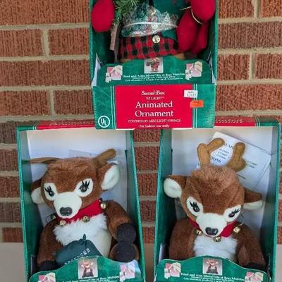 Santa's Best EZ Light Animated Plush Animals