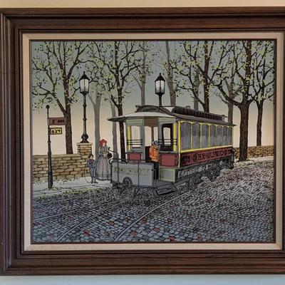 H. Hargrove Serigraph Oil on Canvas