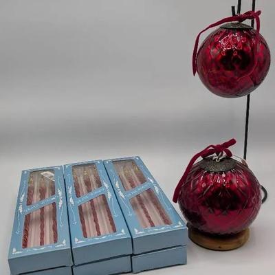 Glass Icicles and Czech Glass Balls