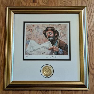 Leighton-Jones Artist Proof Emmett Kelly "The Tycoon" 