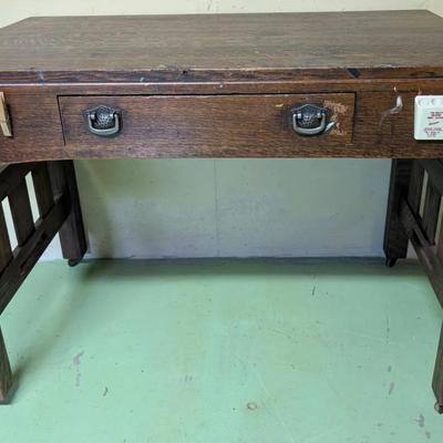 Antique Quarter Sawn Oak Desk