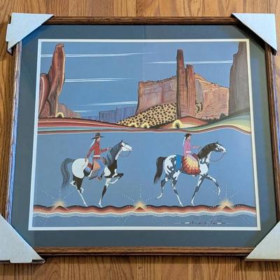 Navajo Artist Justin Tso Signed Print