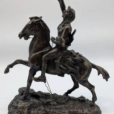 Frederic Remington Bronze "The Scalp" Replica