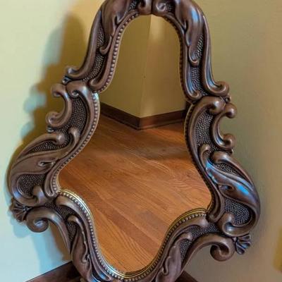 Mid Century Rococo Style Wall Mirror