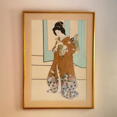 Framed Print Of A Geisha Girl