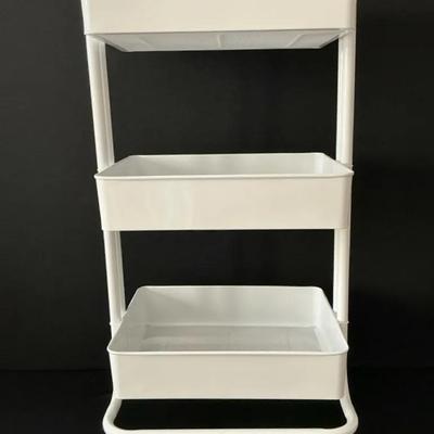 White Rolling Shelf