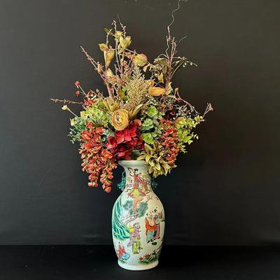 Chinese Famille Rose Style Porcelain Vase