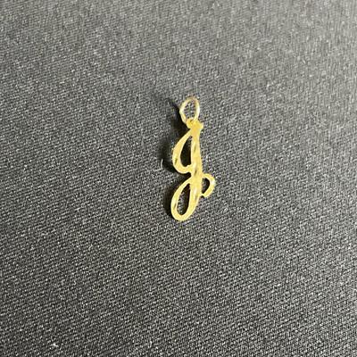 14k Gold Pendant Initial