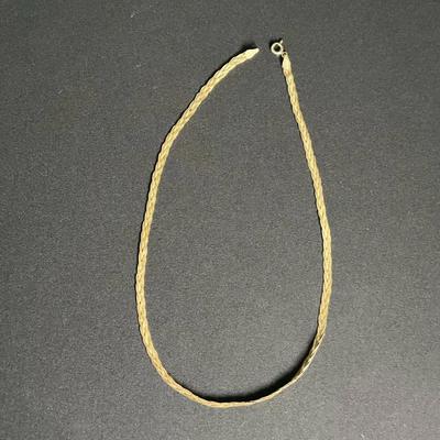 Sterling Silver Braided Necklace 