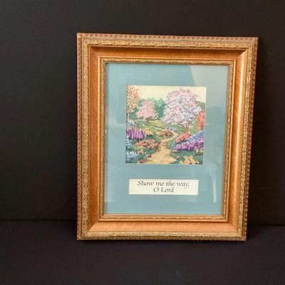 Framed Religious Crosstitch 