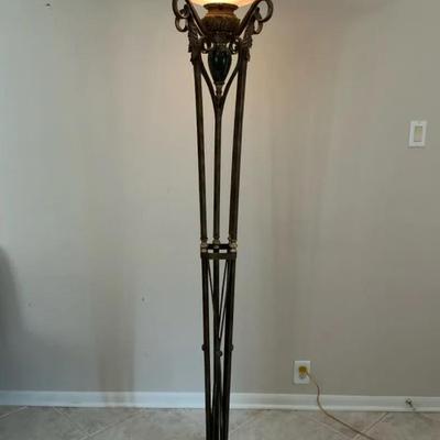 Art Deco Style Torchiere Lamp