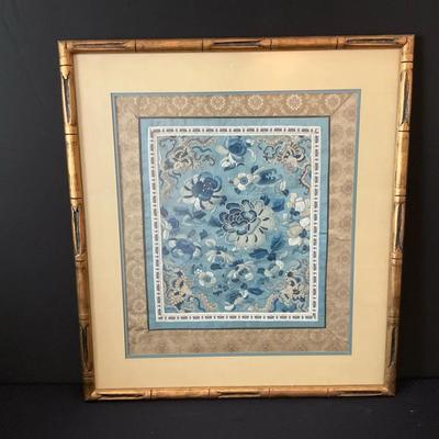 Fine Silk Framed Embroidery 
