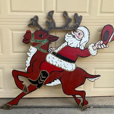 Santa On Rudolf 