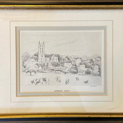 Serene "Downside Abbey" Print by Anne Watts - Framed Art